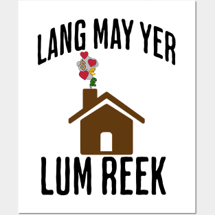 Lang May Yer Lum Reek Scottish Slang Prosperity Saying Posters and Art